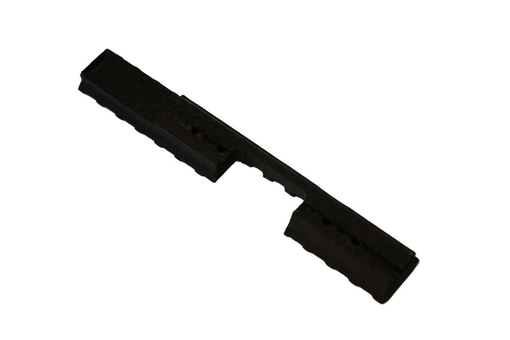 Savage rascal picatinny rail underside on white background